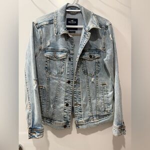 Hollister Unisex Faded Blue Denim Jacket